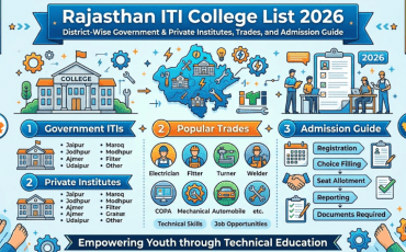 Rajasthan ITI College List 2026: District-Wise Government & Private Institutes, Trades, and Admission Guide